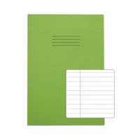 Exercise Book 80 Page A4 8mm Ruled Light Green Contract (Pack of 50)