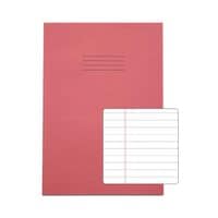 Exercise Book 80 Page A4 8mm Ruled Pink Contract (Pack of 50)