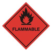 Flammable Sticker - WS001
