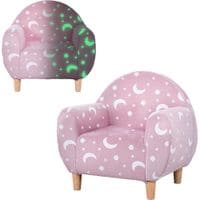 Kids Armchair, Glow In The Dark Chair for Bedroom - Pink