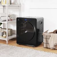4Kg Portable Vented Tumble Dryer Machine with Timer, 6 Heat Settings - B61-010V70BK
