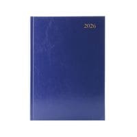 Desk Diary 2 Page per Day A4 2026 - Blue