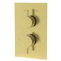 Abingdon 1 Way Thermostatic Valve - Brushed Brass