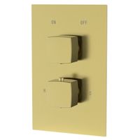 Holton 1 Way Thermostatic Valve - Brushed Brass