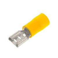 Qcrimp Pre Insulated Terminal Female Push-on -Yellow 6.3mm x 0.8mm - QYPO63F