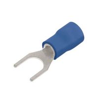 Qcrimp Pre-Insulated Terminal Fork Spade 4mm -Blue - QBF4N
