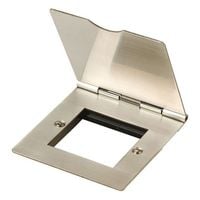 Media Stainless Steel 1 Gang Unfurnished Floor Plate - FS311SS