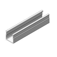 140mm Mini Rail, Excludes Screws and Rubber Pads -Silver