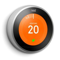Learning Thermostat 3rd Gen - Stainless Steel - Smart Thermostat - A Brighter Way to Save Energy - T3028GB