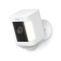 Plug-In Spot Light Cam Plus Smart Home Security Camera - White