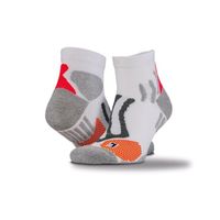 Compression Sports Socks Durable Knit with Ribbed Cuff 96% Nylon 4% Elastane RS294MBLKL/ XL