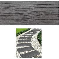 Primeur Garden Stepping Stone Railroad Tie Grey
