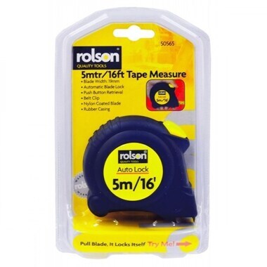 16Ft Spear & Jackson 5M Soft Feel Auto Lock Tape Measure Imperial & Metric 16Ft Spear & Jackson 5M Soft Feel Auto Lock Tape Measure Imperial & Metric