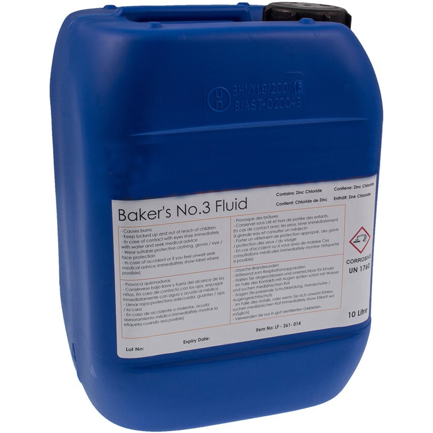 Fry Bakers Soldering Flux Fluid Grade 3 10LTR Zoro UK