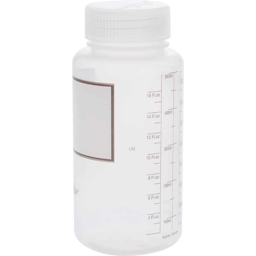 Wide Neck PP Bottles With Caps - Graduated