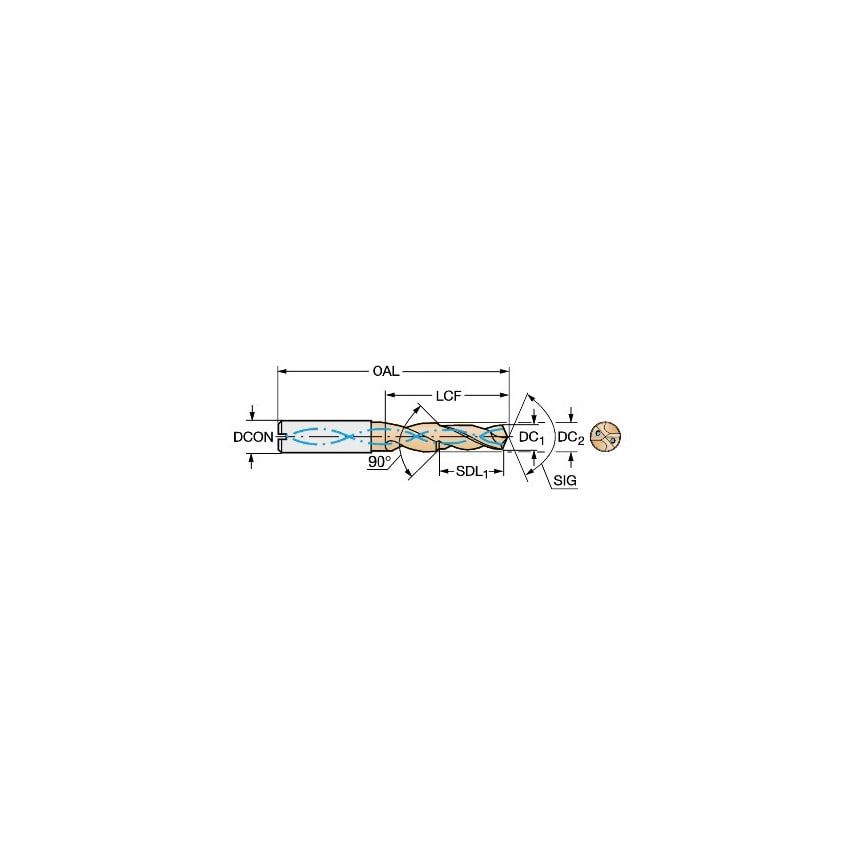 Sandvik Coromant R841142530A1A 1220 Delta C Drill