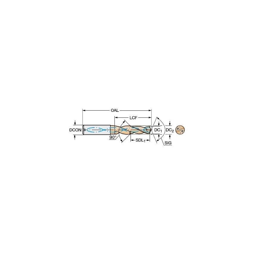 Sandvik Coromant R841104030A1A 1220 Delta C Drill