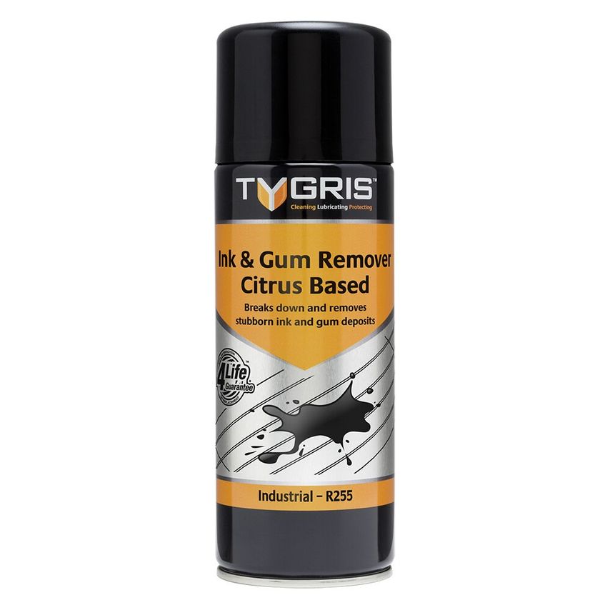 Tygris Citrus-Based Ink & Gum Remover - Removes Old & Stubborn Ink Marks & Gum D