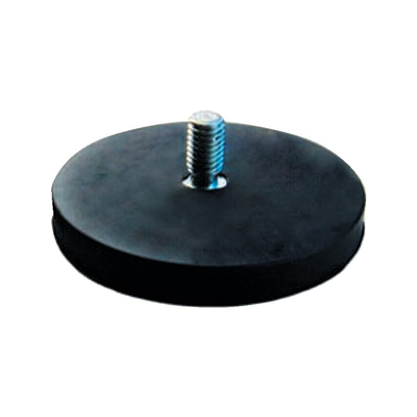 Rubber Covered Neodymium Pot Magnets - Male Thread