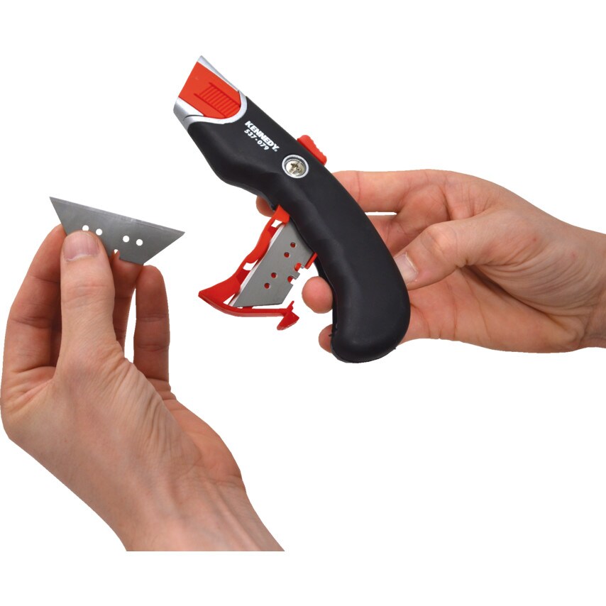 Kennedy ComfortGrip AutoRetractable Safety Knife at Zoro