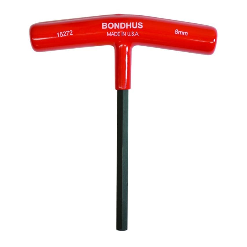 Bondhus 8mm T-Handle Hex Driver 6", 8mm, 15272