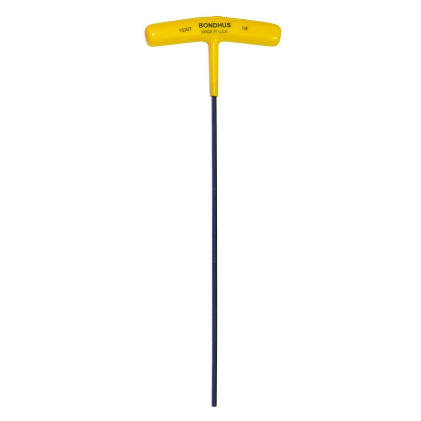 Bondhus 1/8" T-Handle Hex Driver 9", 1/8", 15307