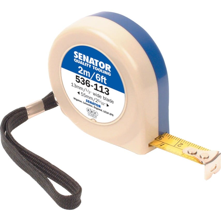 Senator 2M/6' PushPull Steel Tape Rule Zoro UK