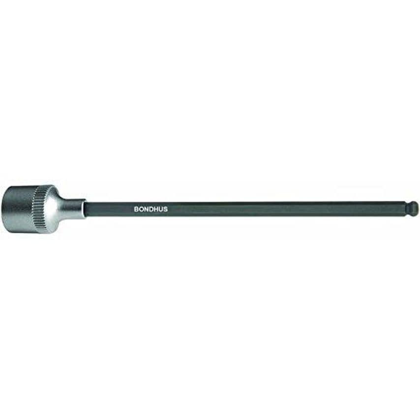 Bondhus 7mm Ballend 6" Inhex Socket Bit + Hex Socket, 7mm, 43870