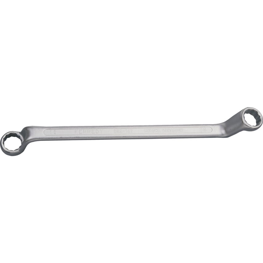 Kennedy Metric Double End Ring Spanner, Chrome Vanadium Steel, 21mm x 23mm