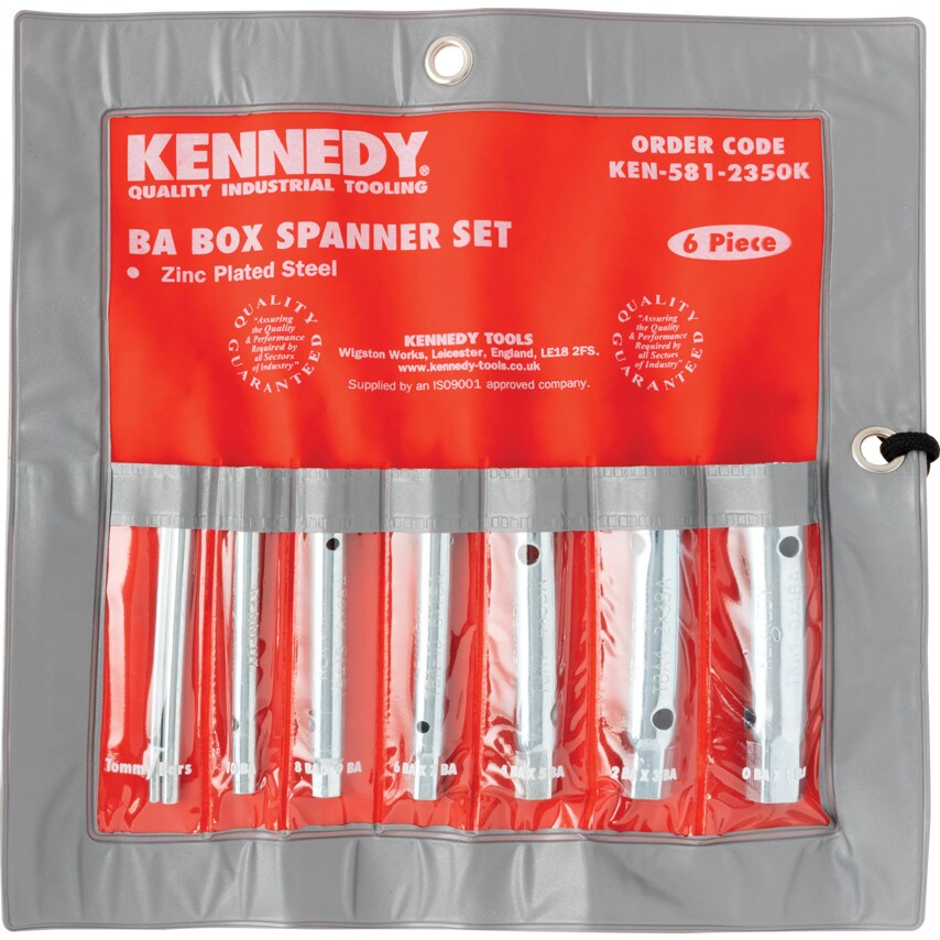 Kennedy BA Box Spanner Set , Double End, Steel, Se at Zoro
