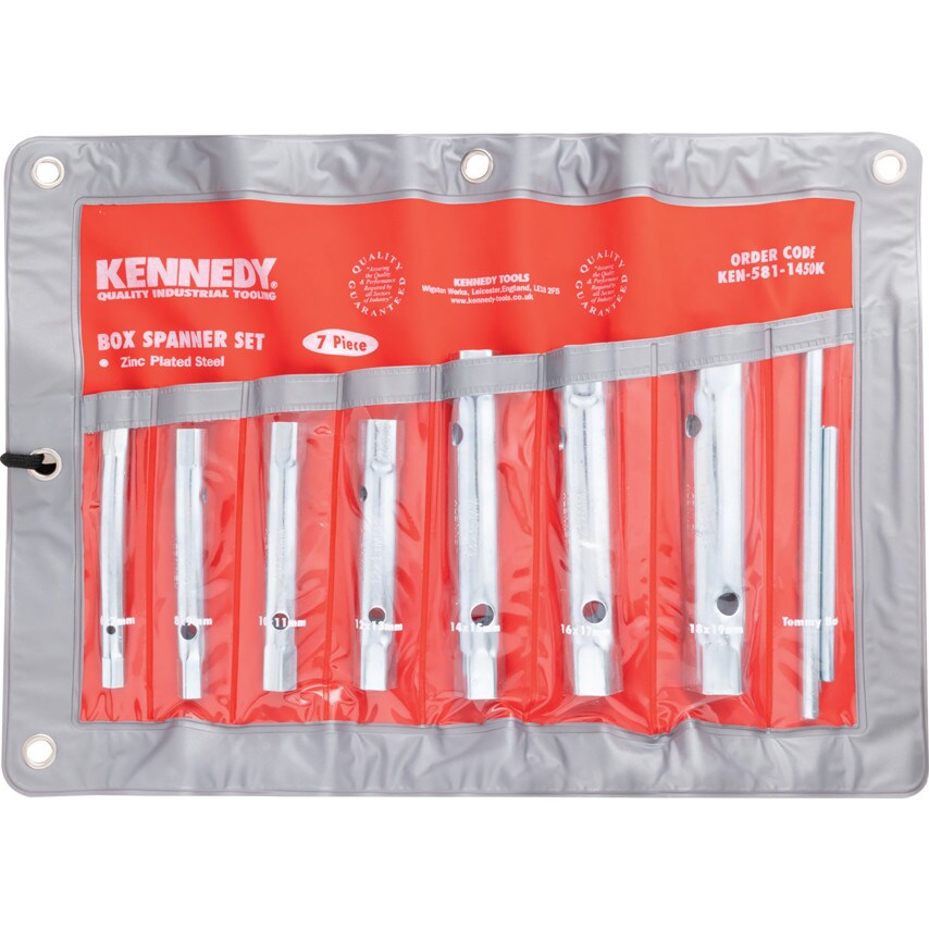 Kennedy Metric Box Spanner Set , Double End, Steel at Zoro