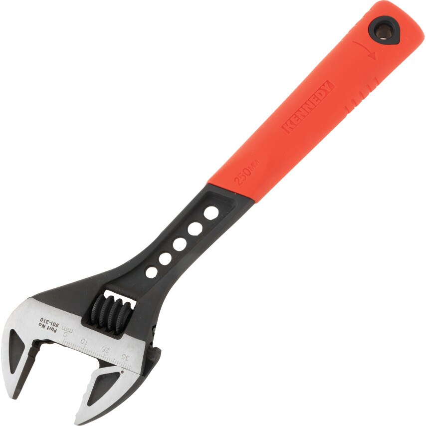 KennedyPro 250MM/10" Soft Grip Phosphate Adjustable Wrench Zoro UK