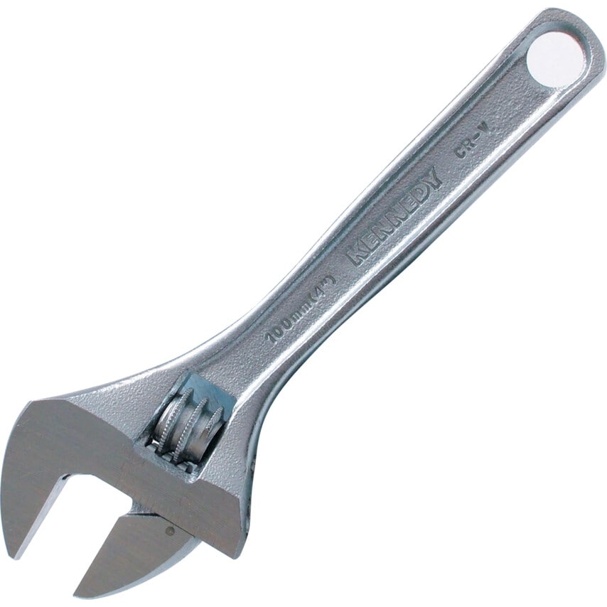 Kennedy 250mm/10" Chromed Finish Adjustable Wrench