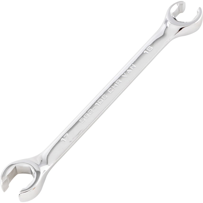 Kennedy Metric Flare Nut Spanner, Chrome Vanadium Steel, 16mm x 17mm