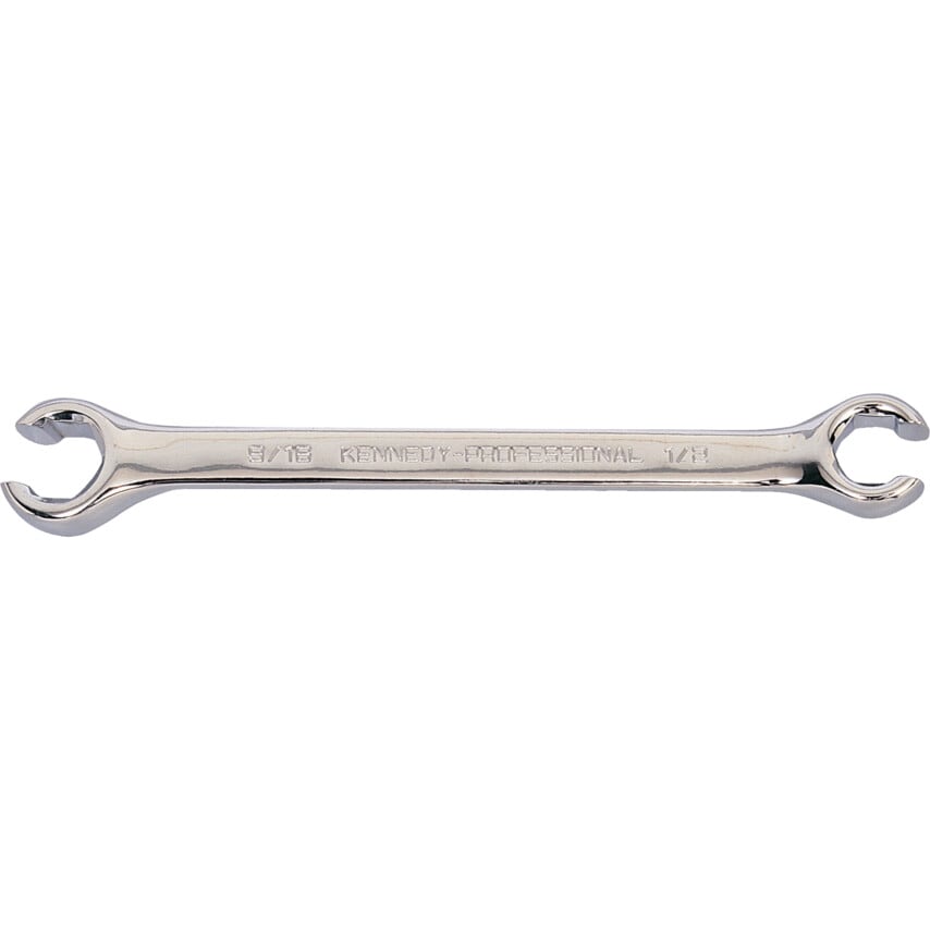 Kennedy-Pro Imperial Flare Nut Spanner, Chrome Vanadium Steel, 5/16in. x 3/8in