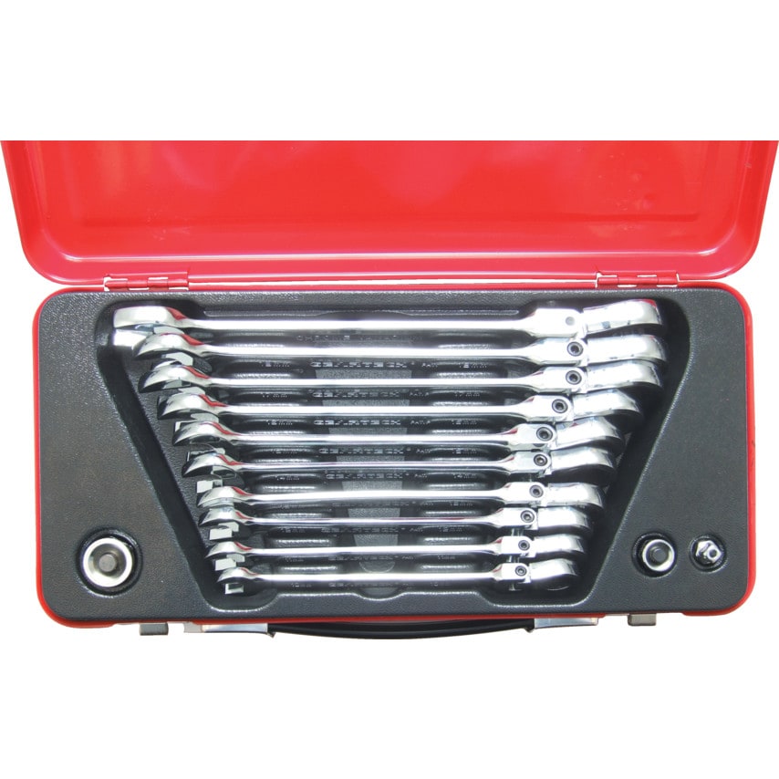 KennedyPro 1019MM Flex Head Ratchet Spanner Set 13PC Zoro UK