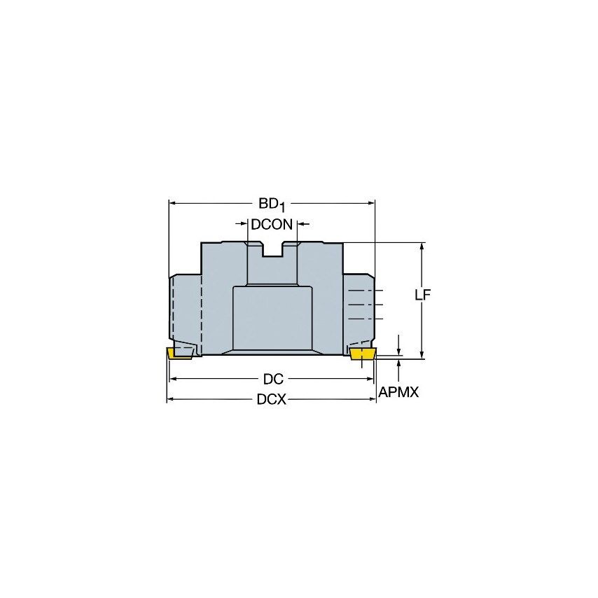 Sandvik Coromant L260.8-125Q40-12H-FL Face Mill