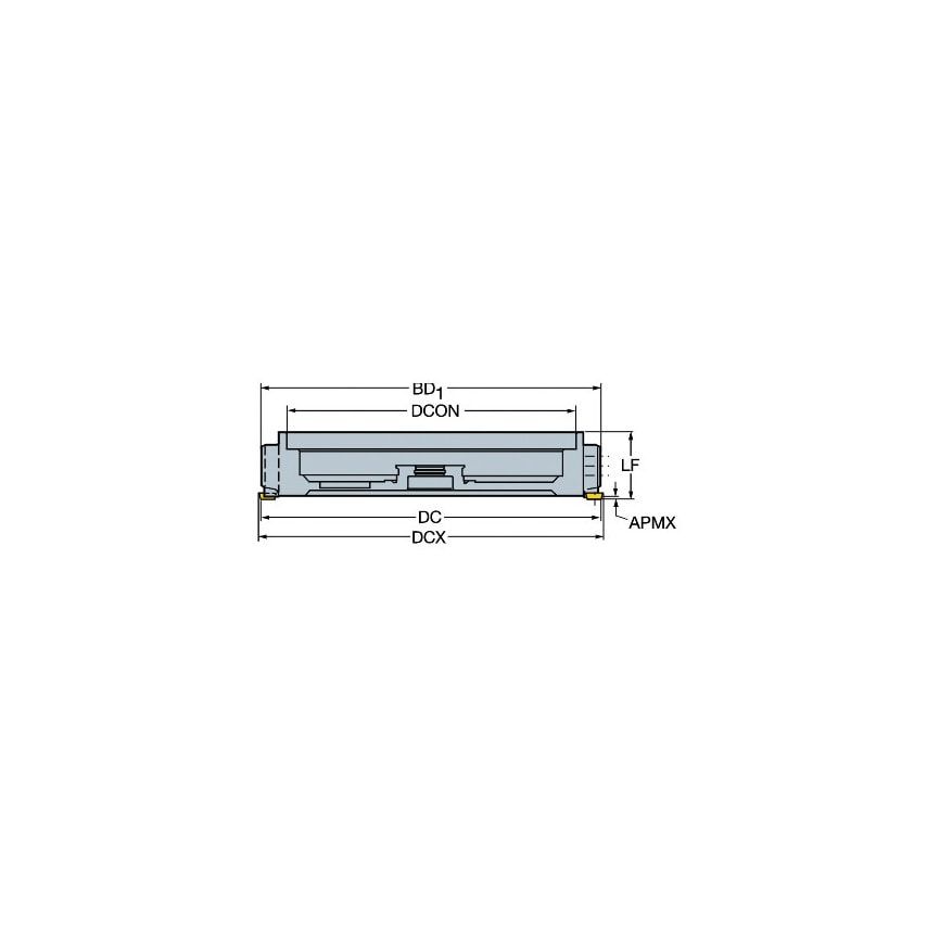 Sandvik Coromant R260.82-250-12H-FL Face Mill