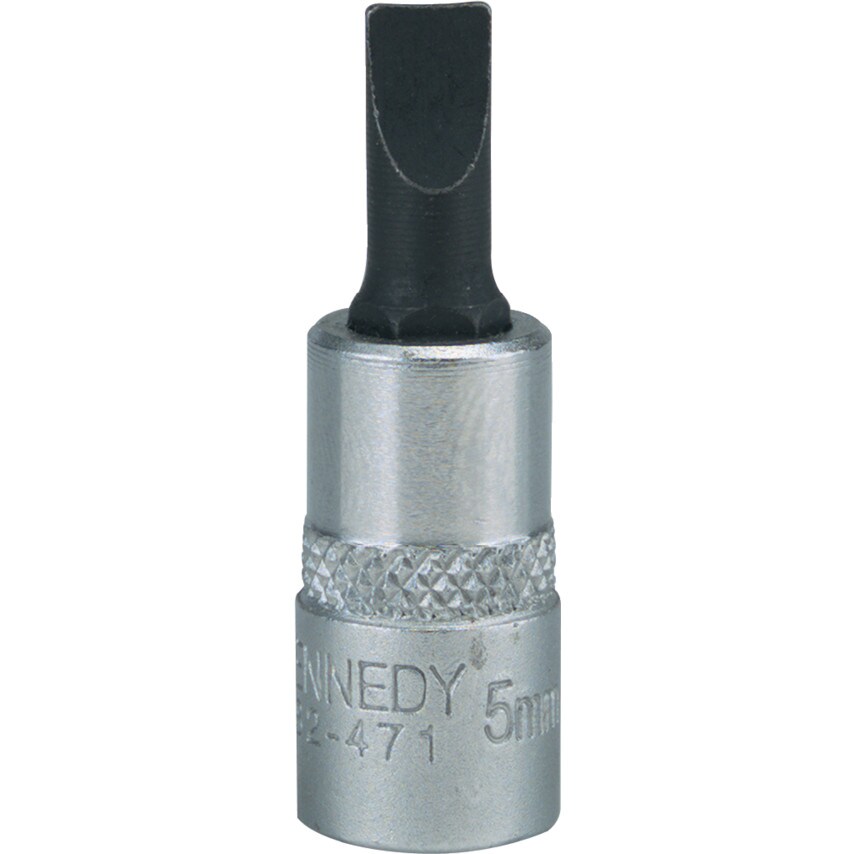 KennedyPro 7MM Slotted Screwdriver Socket Bit 1/4" Sq Dr