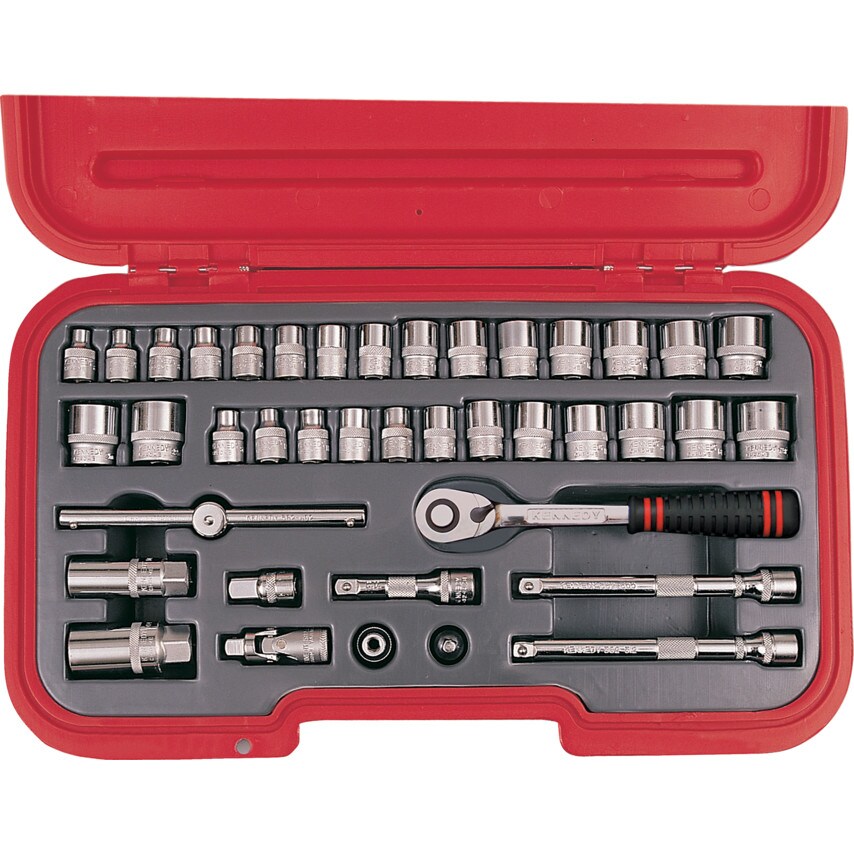 KennedyPro Metric/AF 40PC 3/8" Sq Dr Socket Set 0 at Zoro