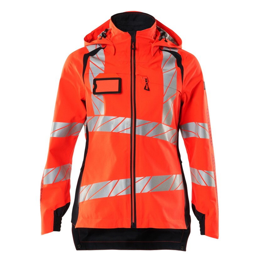 Mascot 19011-449 Women's Safe Supreme Outer Shell Jacket - Hi-vis Red/Dark Navy