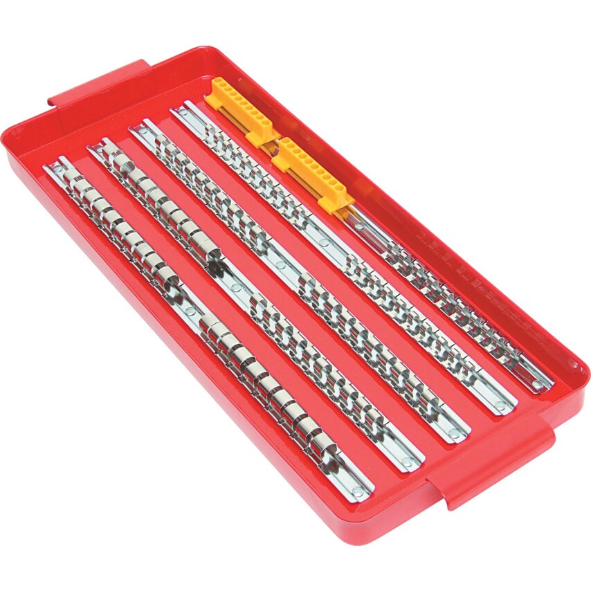 KennedyPro Socket Rail Tray 1/4",3/8" & 1/2" Sq. Dr. 110Pce Zoro UK