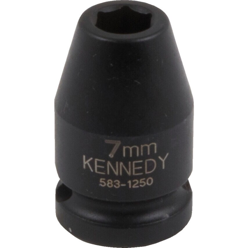 Chrome Molybdenum Impact Sockets: 3/8" Drive Metric, Standard Length, 6-Point