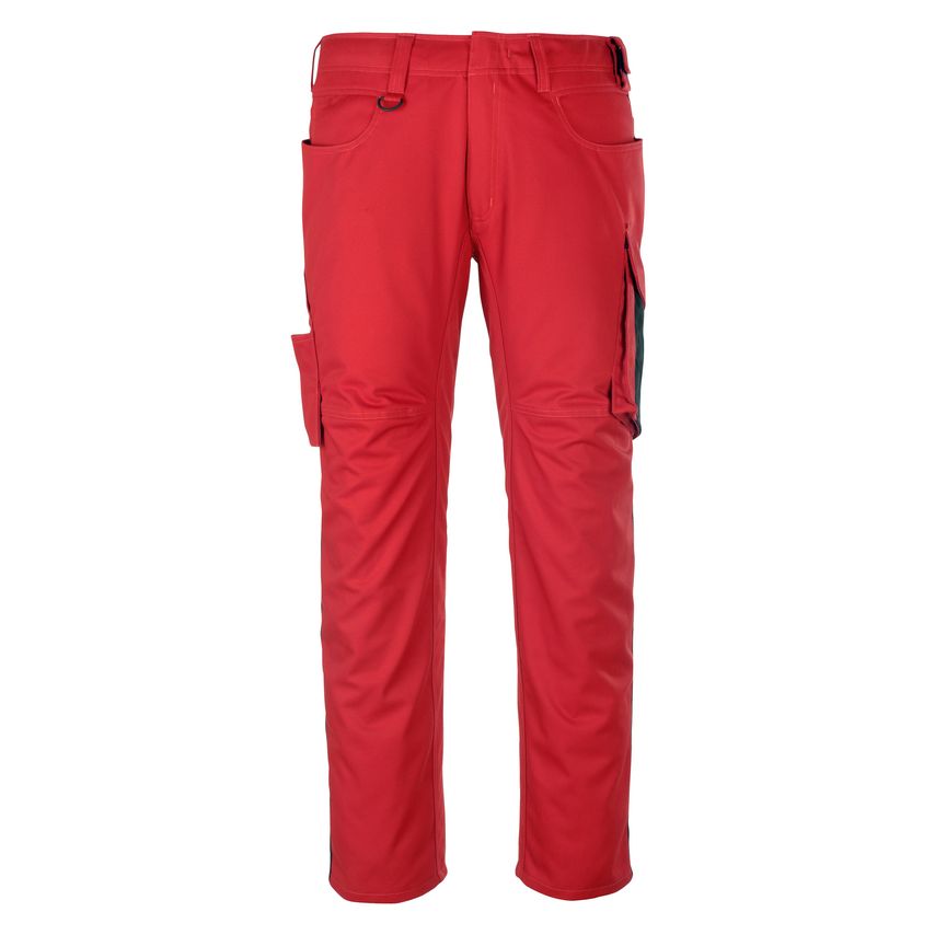 Mascot 12079-203 Unique Trousers with Thigh Pockets - Red/Black - L35W44.5