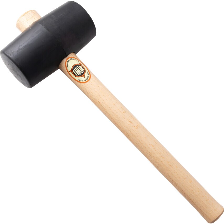 Thor Wood Shaft 18.51oz Rubber Mallet - Picture 2 of 3