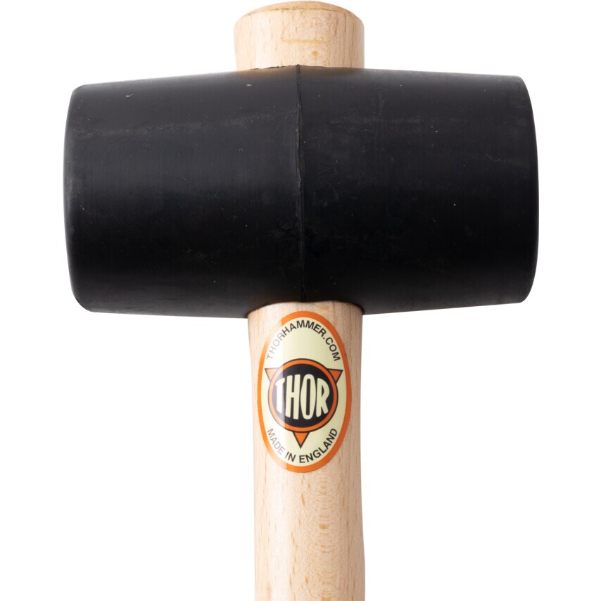 Thor Wood Shaft 18.51oz Rubber Mallet - Picture 3 of 3