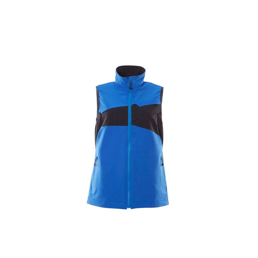 Mascot 18375-511 Women's Accelerate Gilet - Azure Blue/Dark Navy - 5XL