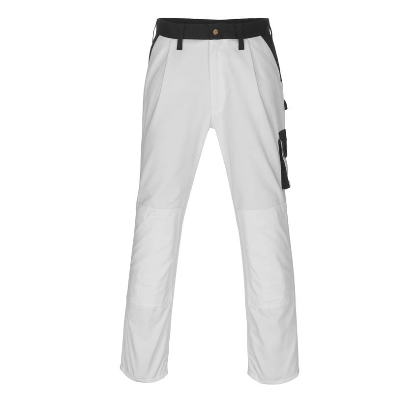 Mascot 00979-430 Image Trousers with Kneepad Pockets - White/Navy - L35W42.5