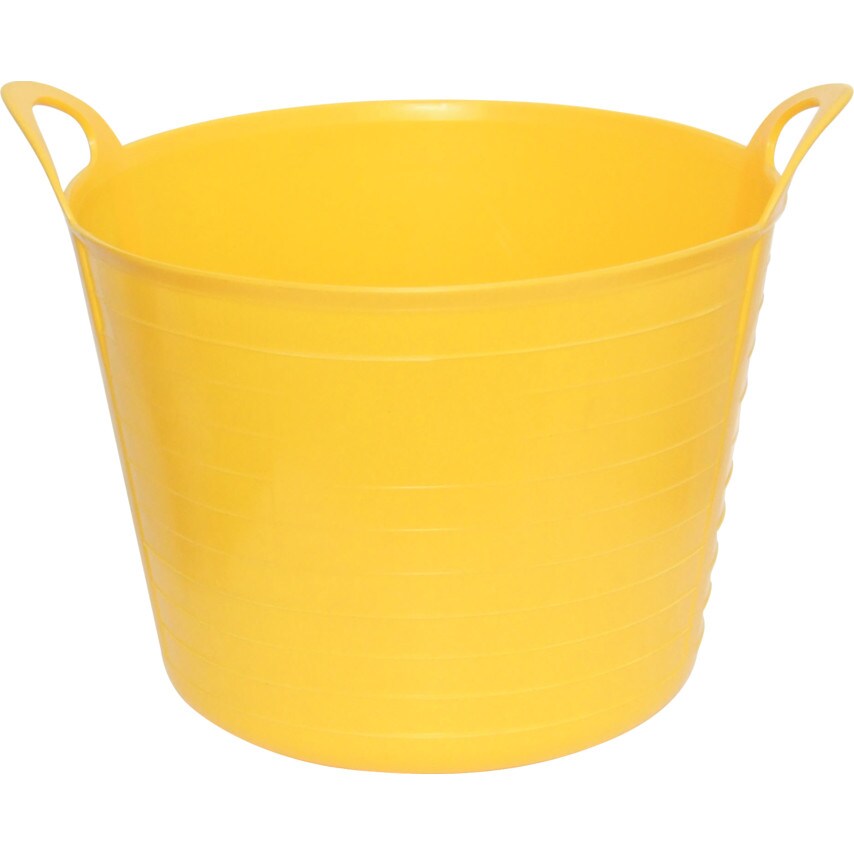Sitesafe Flexi Tub 42LTR Builders Bucket Yellow BM at Zoro