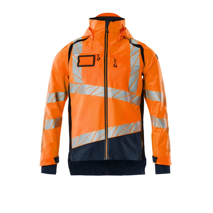 Mascot 19301-231 Accelerate Safe Outer Shell Jacket - Hi-vis Orange/Dark Navy -